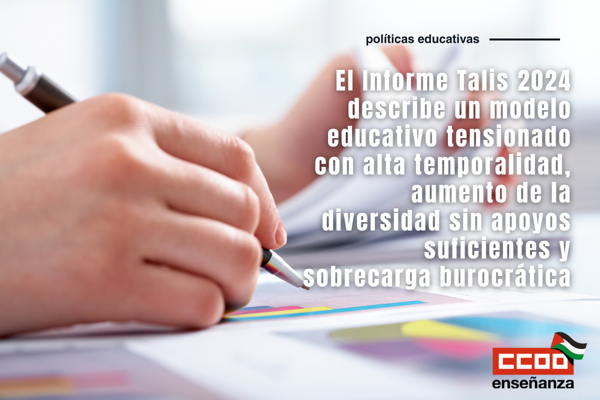 CCOO Enseñanza exige medidas urgentes