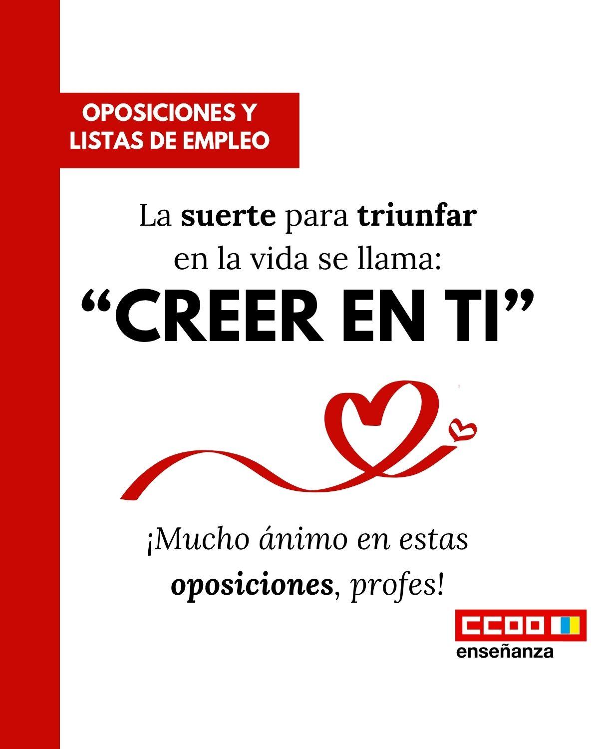 Suerte en las #OPOSICIONES2025