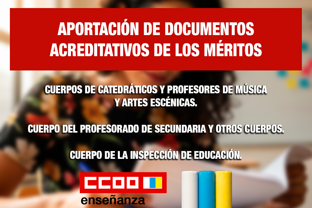 Aportación de documentos acreditativos de los Méritos