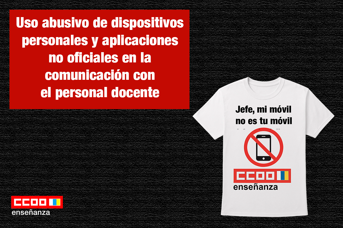 Uso abusivo de dispositivos personales y aplicaciones no oficiales en la comunicación con
el personal docente