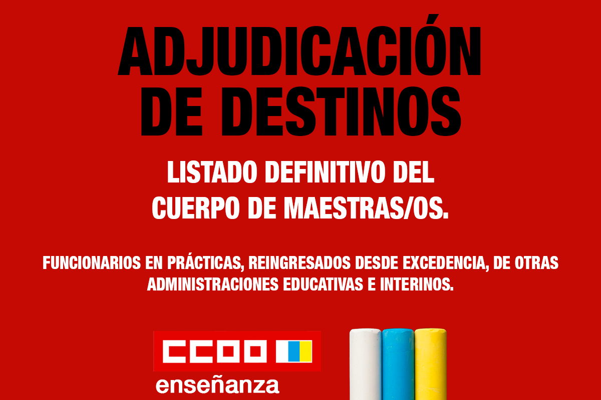 Adjudicación de destinos provisionales 2026-2027
