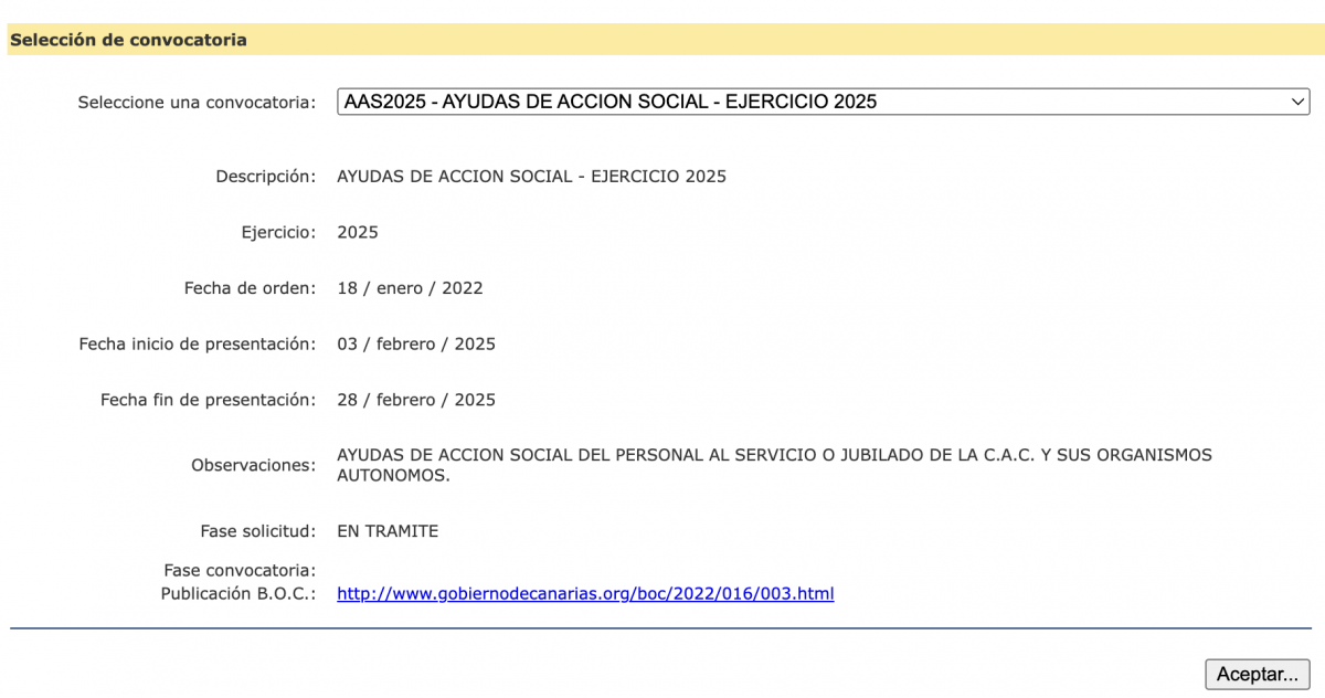 Ayudas de accin social 2025