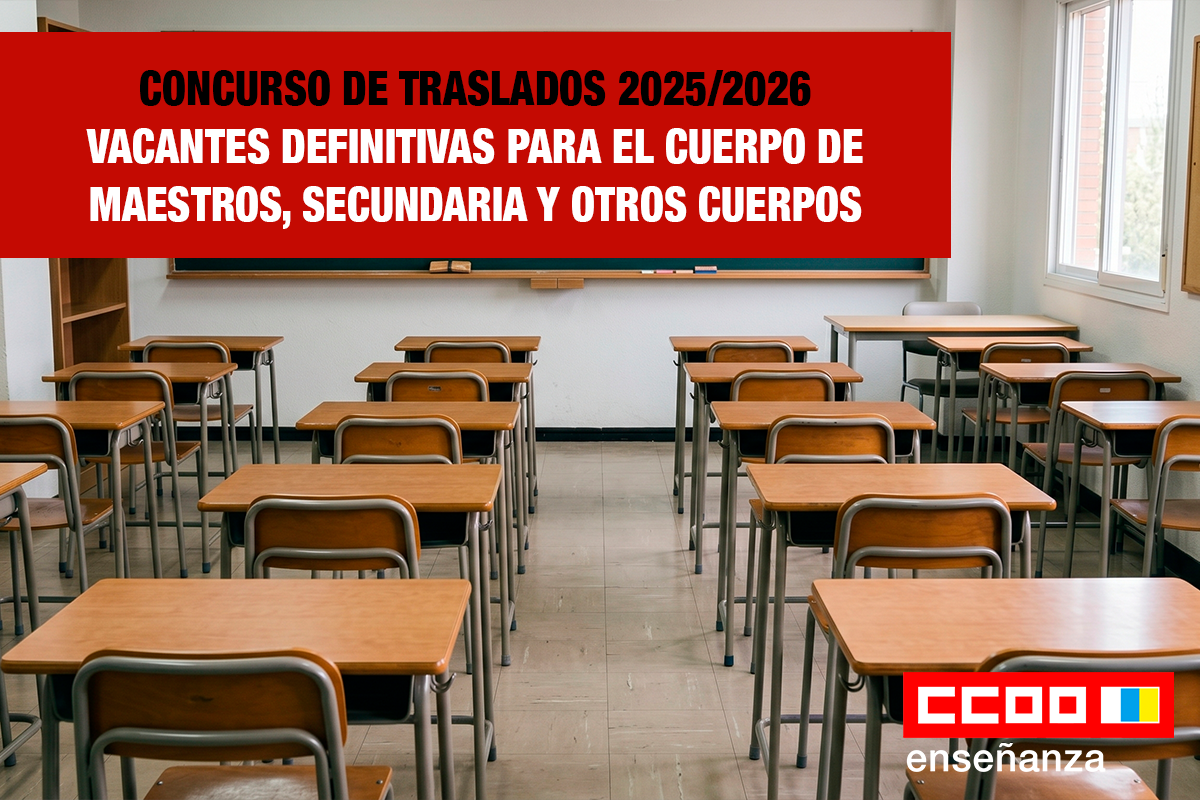 VACANTES DEFINITIVAS PARA EL CUERPO DE MAESTROS, SECUNDARIA Y OTROS CUERPOS