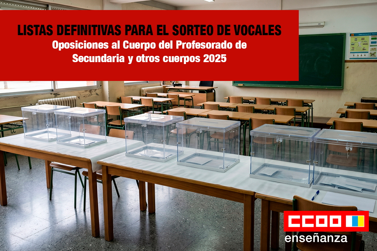 Listas Definitivas para el sorteo de vocales