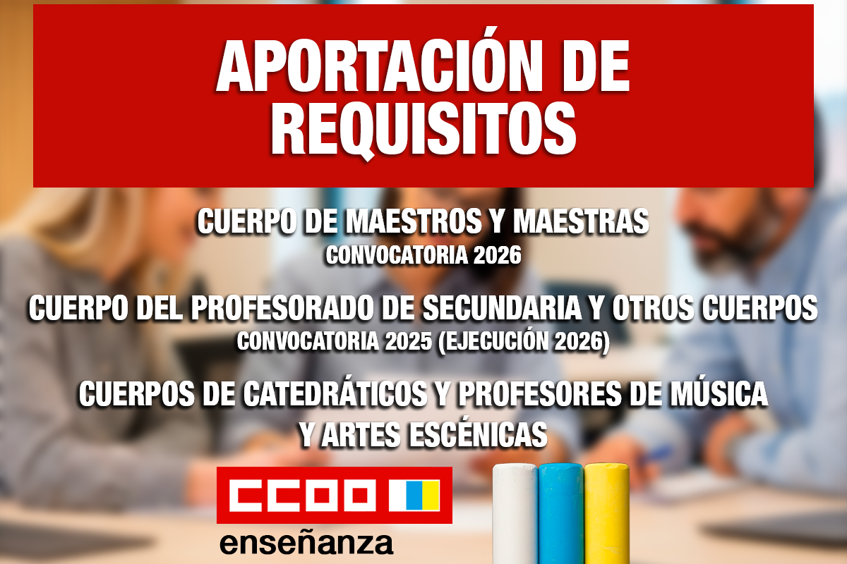 Aportación de requisitos